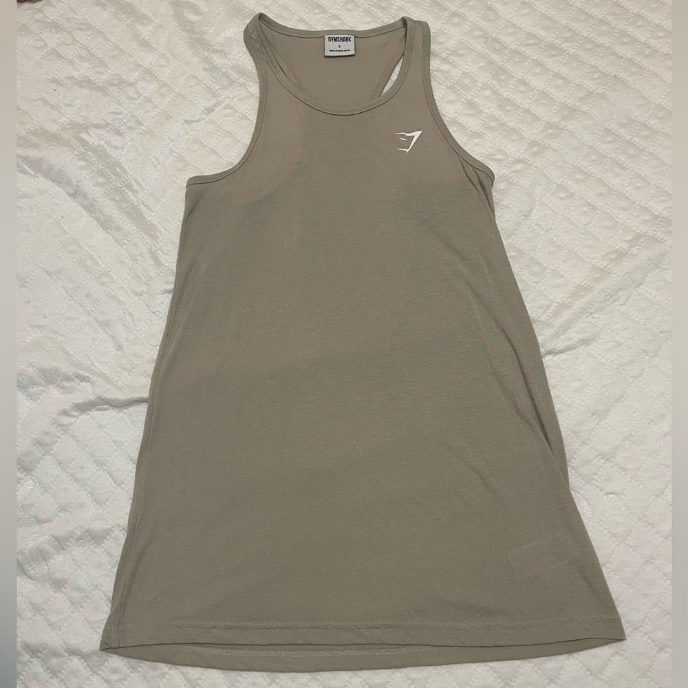 Tan Oversized Gymshark Tank Top